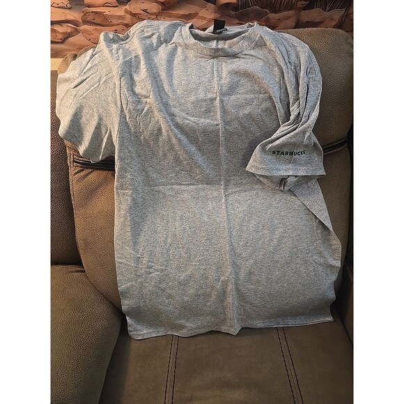 Starbucks Shirt, Gray, M, Starbucks On Sleeve - Picture 1 of 4